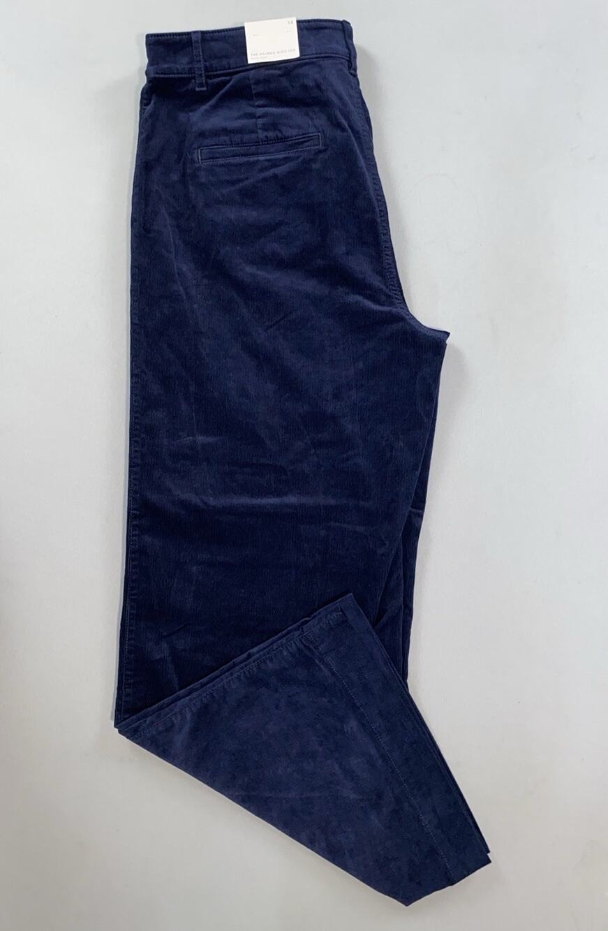 Ann Taylor Loft The Palmer Wide Leg Patch Pocket Corduroy Pants. Women's 14, NWT